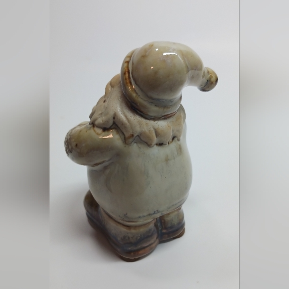 3.5" Scandinavian Ceramic Santa Claus Figurine. Vintage. Keramik. Glazed Pottery - Picture 2 of 5